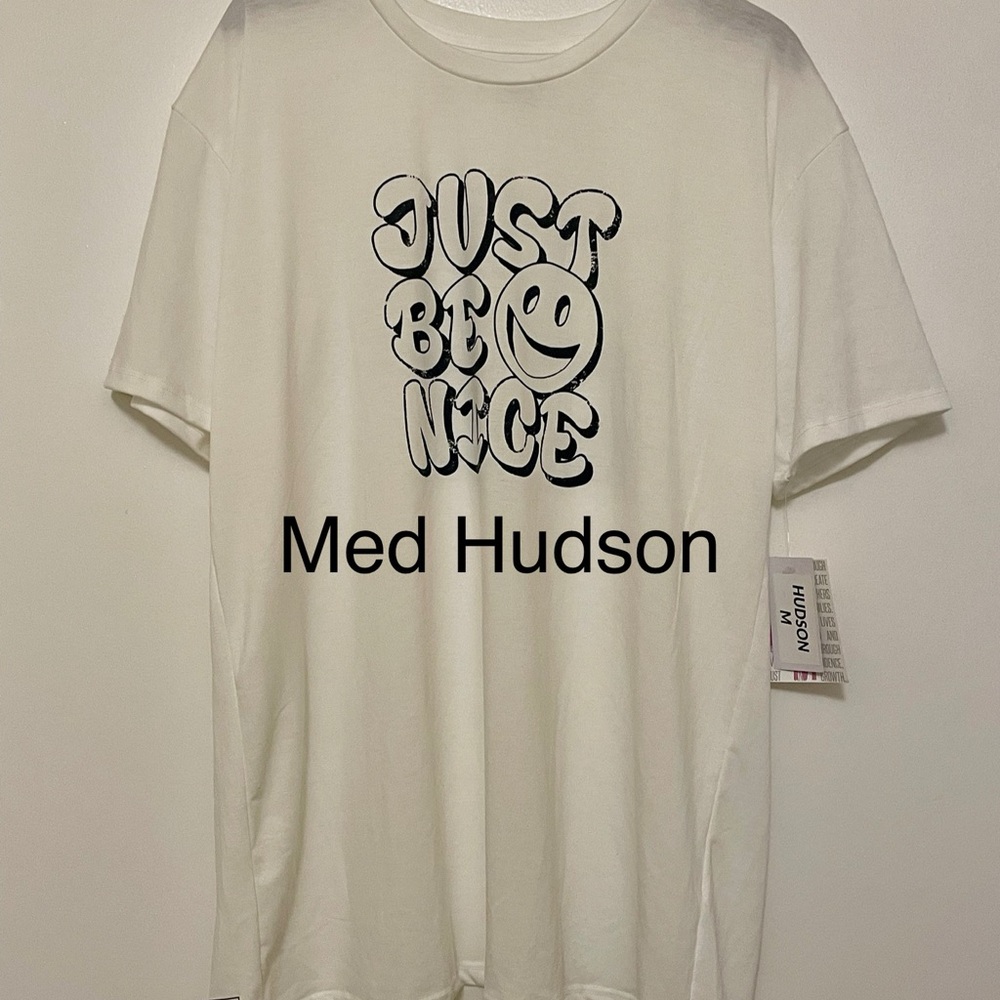 Hudson Jeans White Graphic T-Shirt